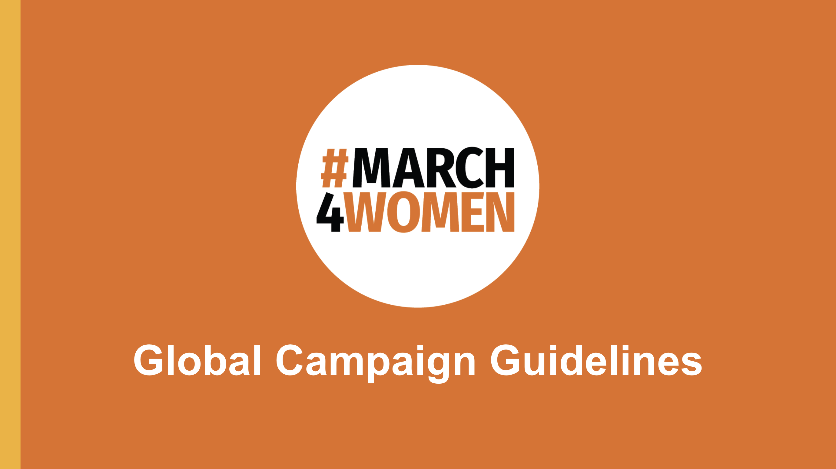 #March4Women Global Campaign Guidelines