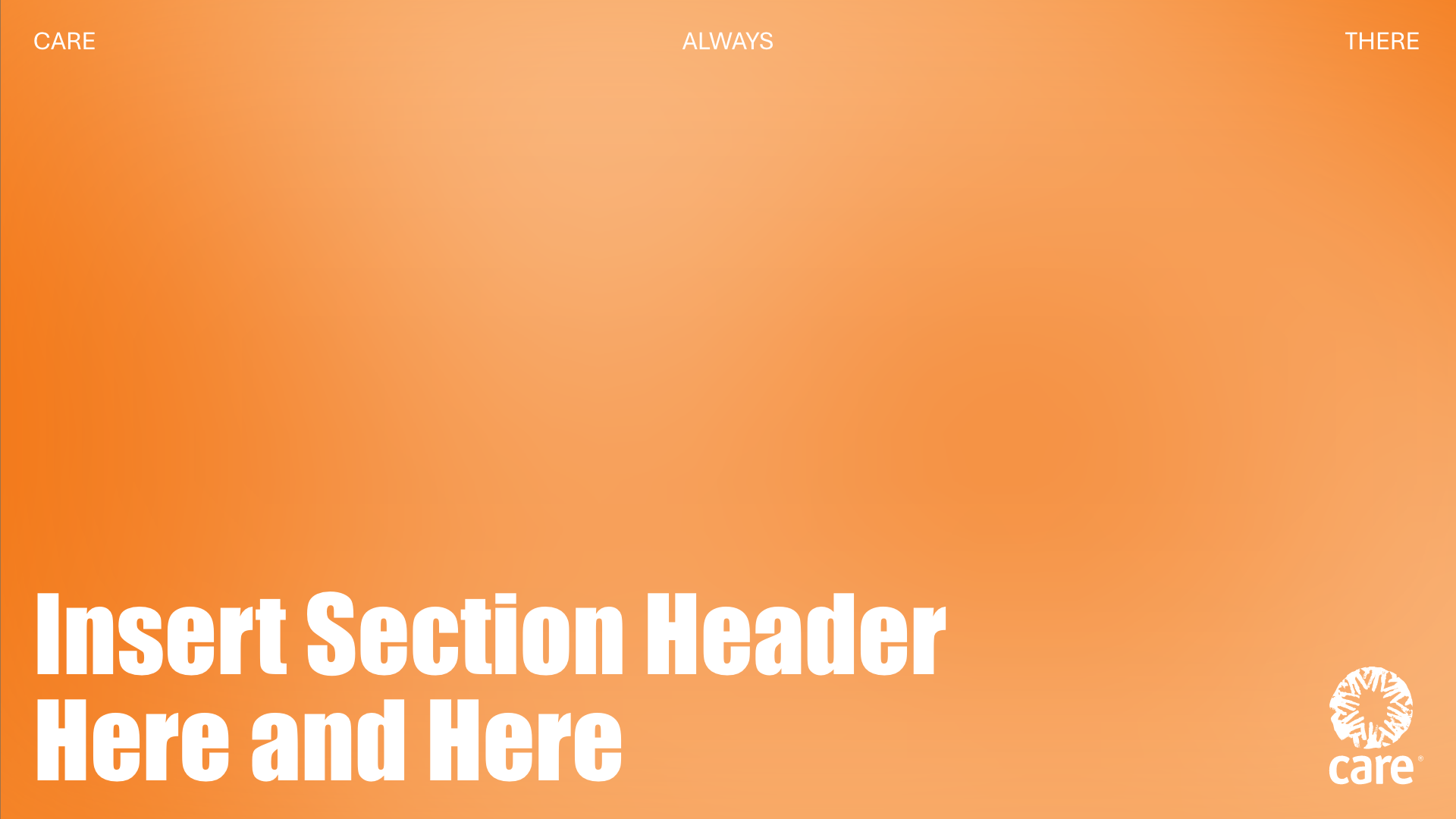 Section header slide