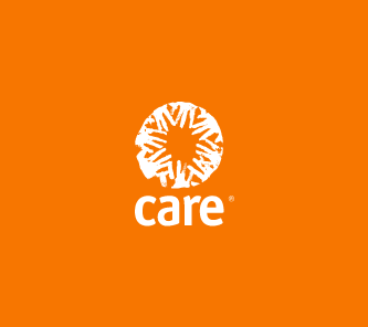 Logo on orange background